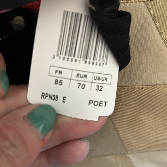 Aubade Sweet Folk Padded Plunge Bra! 32 - Picture 12 of 12